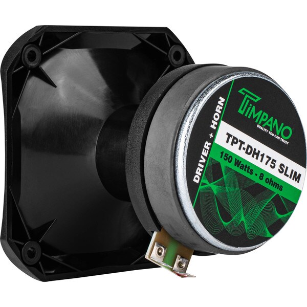 Main product image for Timpano Audio TPT-DH175 SLIM 1" Exit Plastic Horn with Compression Driver294-3354